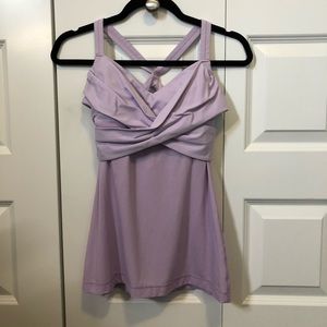 Lululemon wrap it up top in lavender